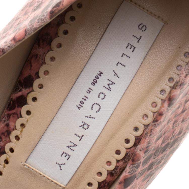 Pre Owned Stella McCartney Corinne Python Platform Pumps Size 38