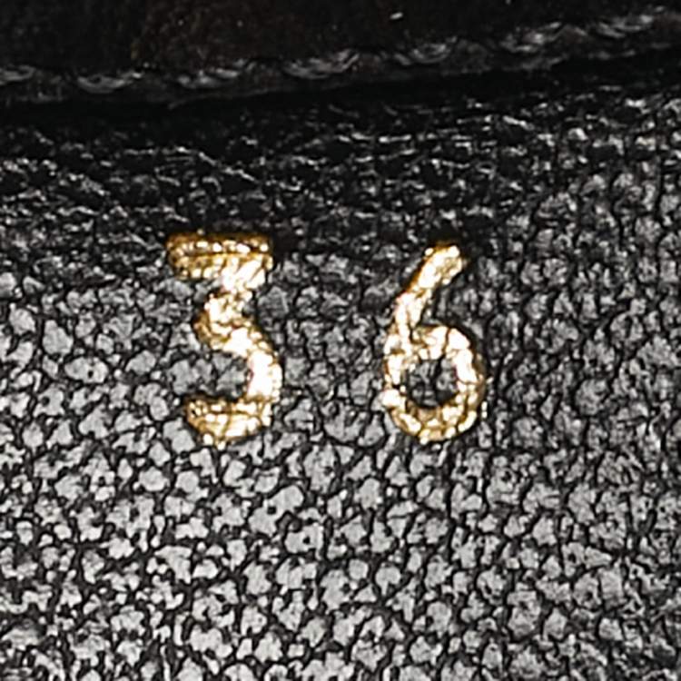 Pre Owned Stella McCartney Black Canvas and Faux Leather Slouchy Ankle Length Boots Size 36