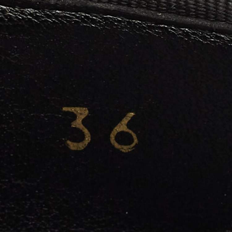 Pre Owned Stella McCartney Black/Grey Denim Binx Slip On Sneakers Size 36