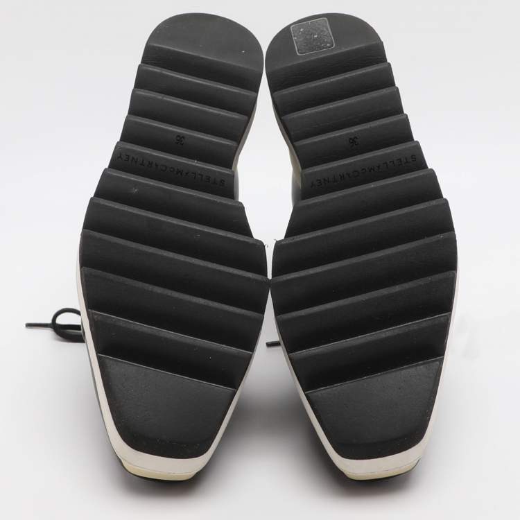 Pre Owned Stella McCartney Elyse Size 36 Black Faux Leather Derby