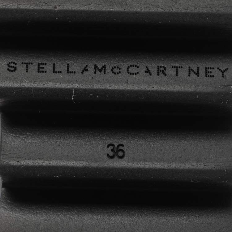 Pre Owned Stella McCartney Elyse Size 36 Black Faux Leather Derby