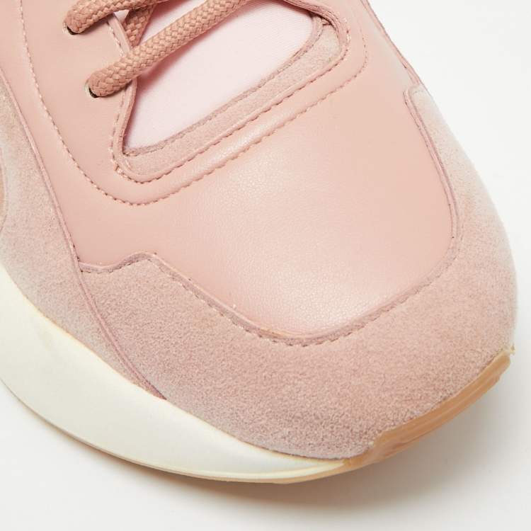 مملوكة مسبقًا Stella McCartney Eclypse Size 36 Pink Faux Leather and Suede Low Top Sneakers