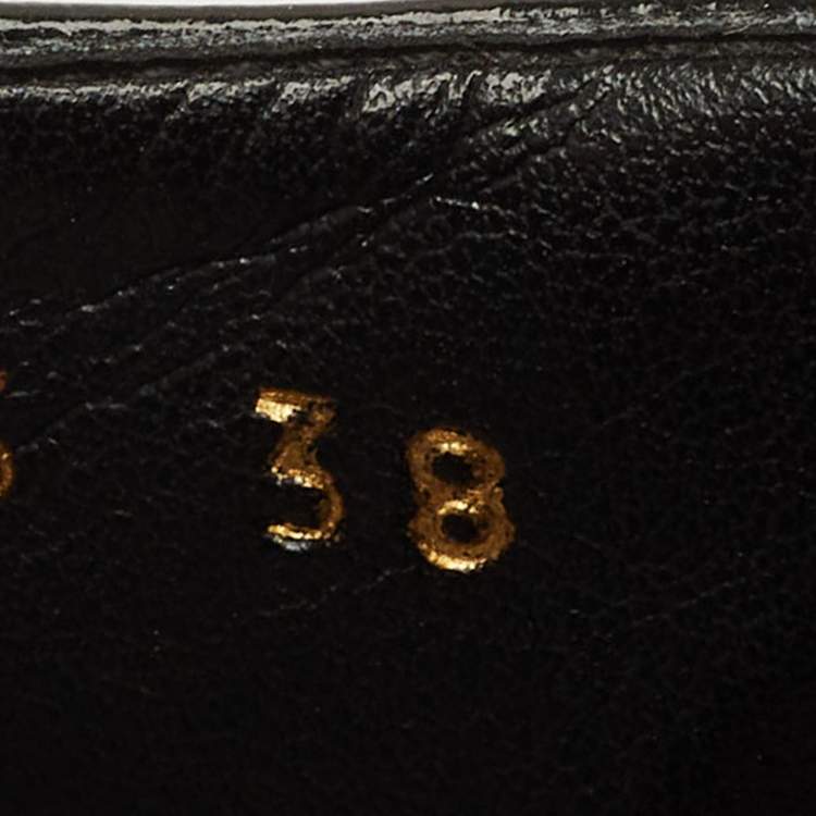 Pre Owned Stella McCartney Elyse Size 38 Black Faux Leather Derby