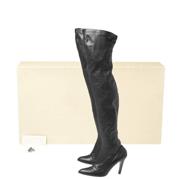 women's leather thigh high boots