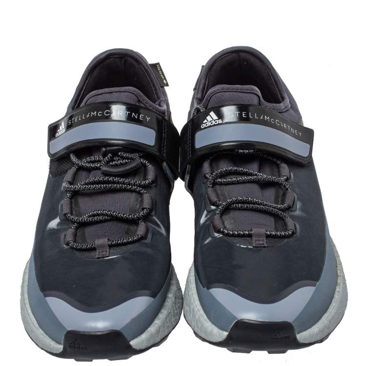 مملوكة مسبقًا Adidas By Stella McCartney Fabric And Faux Leather Outdoor Boost RAIN.RDY Sneakers Size 38.5