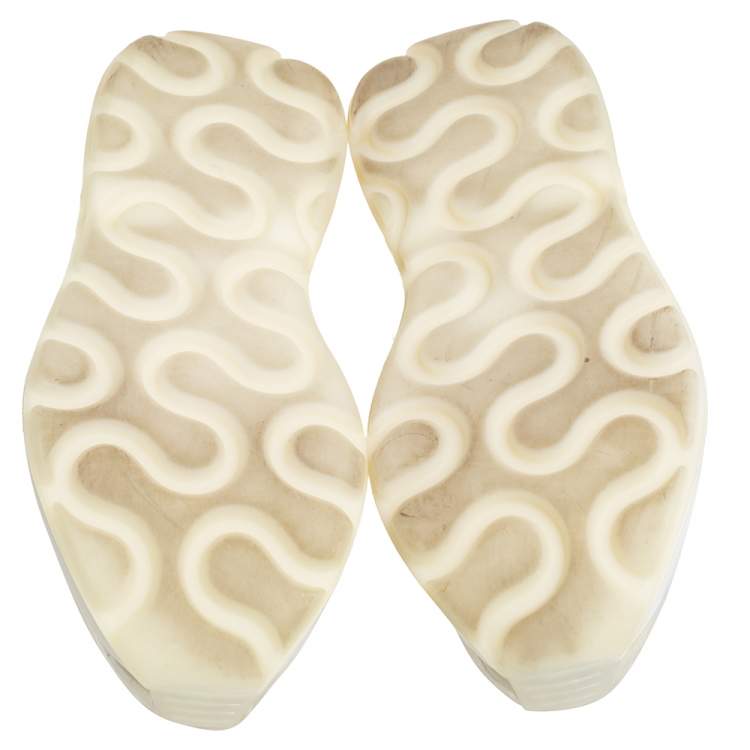 Pre Owned Stella McCartney White PVC And Leather  Eclypse Sneakers Size 39
