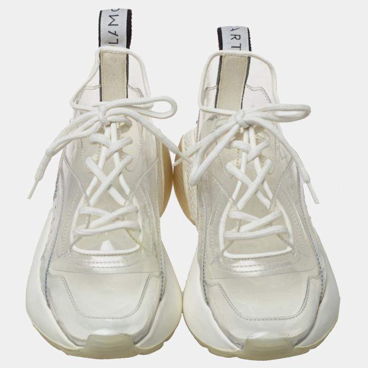 Pre Owned Stella McCartney White PVC Eclypse Sneakers Size 39