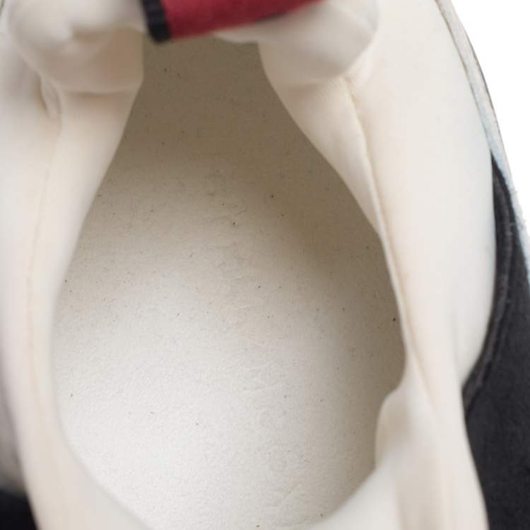 Pre Owned Stella McCartney Multicolor Faux Suede and Fabric Eclypse Low-Top Sneakers Size 40