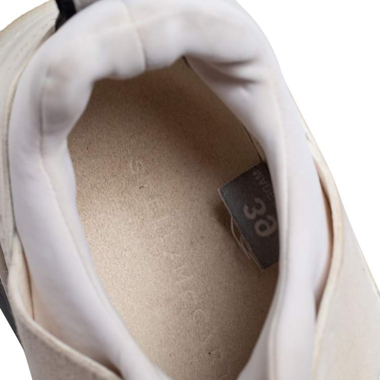 Pre Owned Stella McCartney Multicolor Faux Leather And Faux Suede Eclypse Low-Top Sneakers Size 39