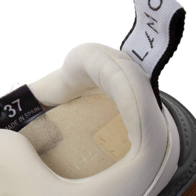 Pre Owned Stella McCartney Multicolor Faux Suede And Faux Leather  Eclypse Chunky Sneakers Size 37
