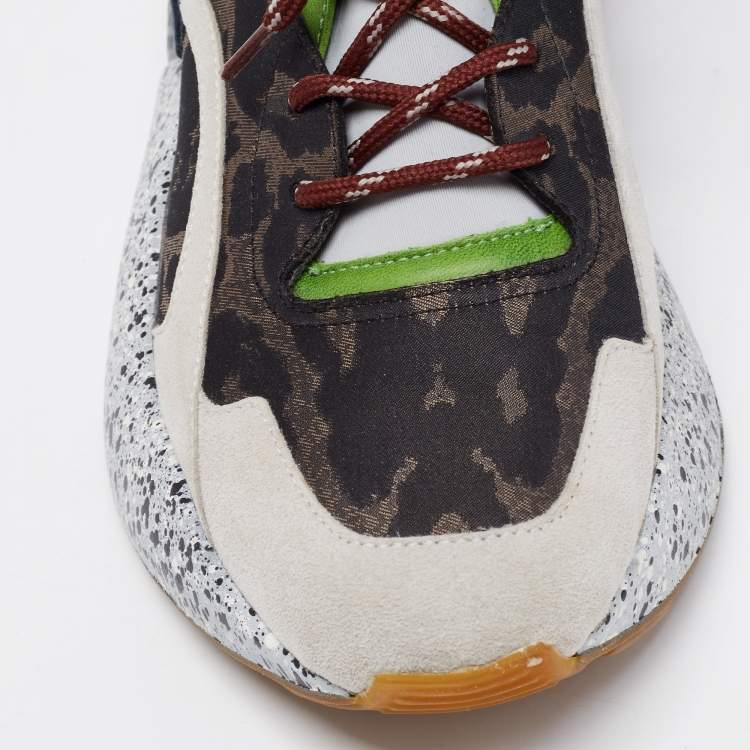 Pre Owned Stella McCartney Multicolor Faux Leather and Neoprene Eclypse Chunky Sneakers Size 40