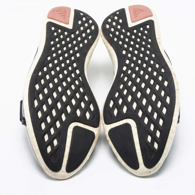 Pre Owned Stella McCartney x Adidas Multicolor Leather And Fabric Slip On Sneakers Size 40.5