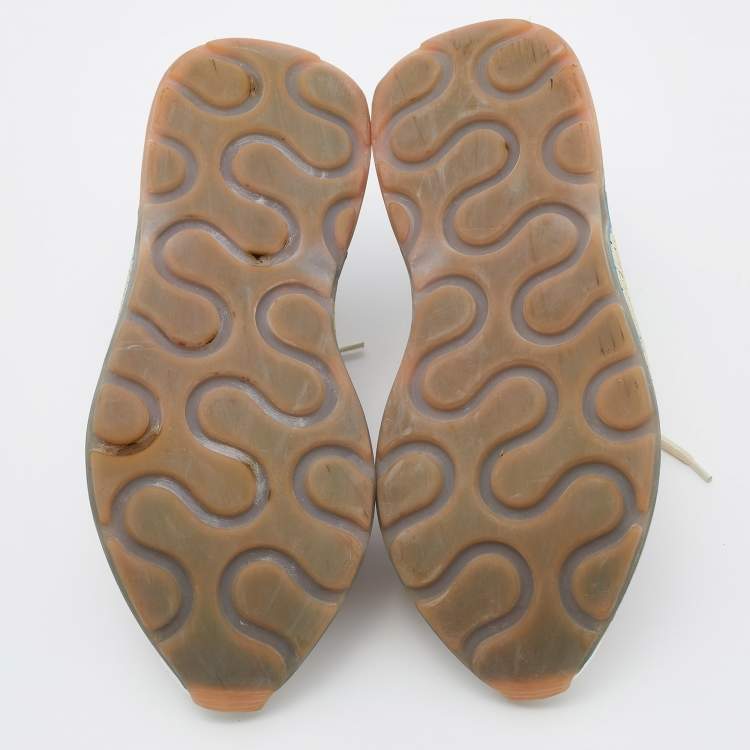 Pre Owned Stella McCartney Multicolor Faux Suede and faux Leather Eclypse Sneakers Size 40