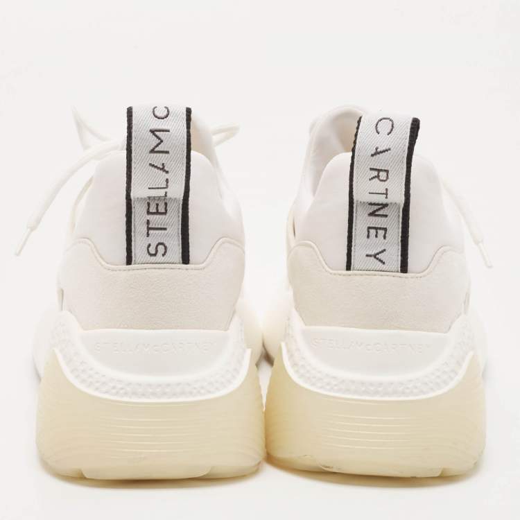 Pre Owned Stella McCartney Two Tone Faux Leather and Faux Suede Eclypse Sneakers Size 39