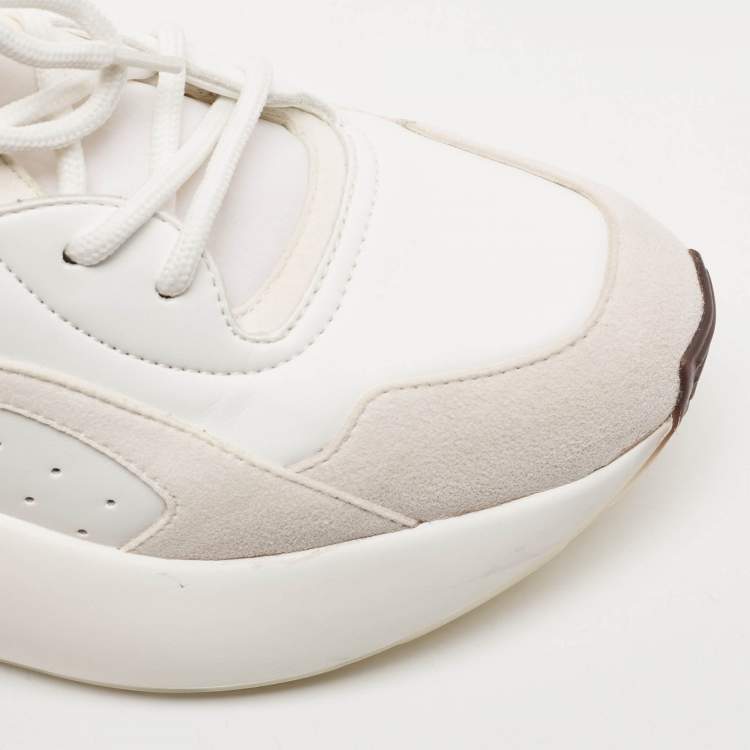 Pre Owned Stella McCartney Two Tone Faux Leather and Faux Suede Eclypse Sneakers Size 39