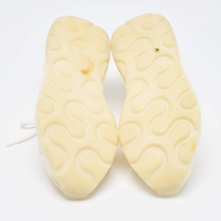 Pre Owned Stella McCartney Light Yellow PVC Eclypse Sneakers Size 39