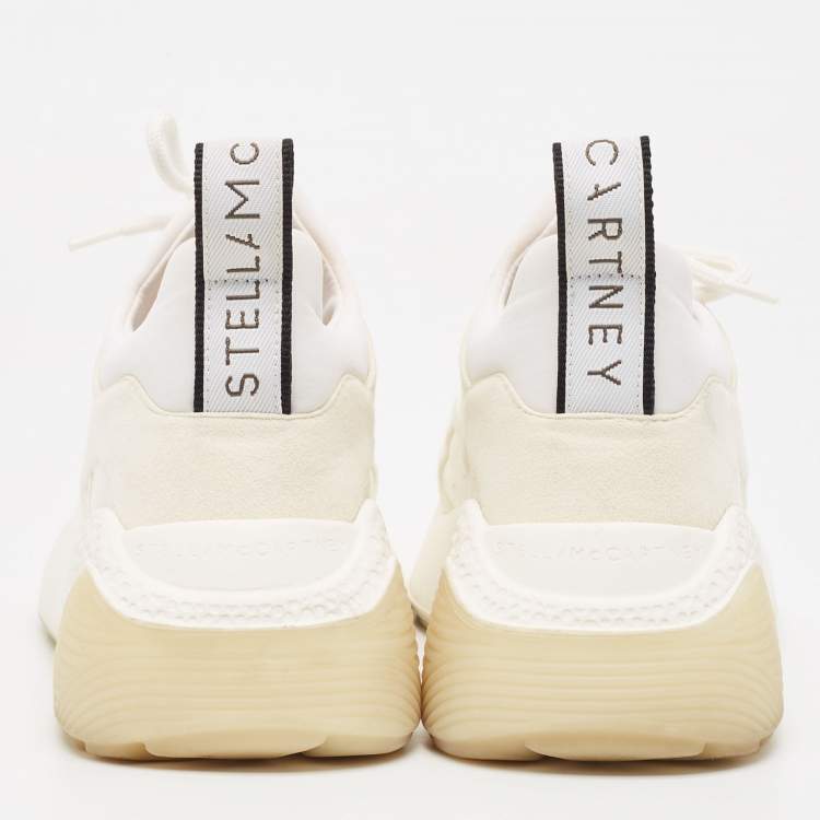 Pre Owned Stella McCartney Two Tone Faux Leather and Faux Suede Eclypse Sneakers Size 40