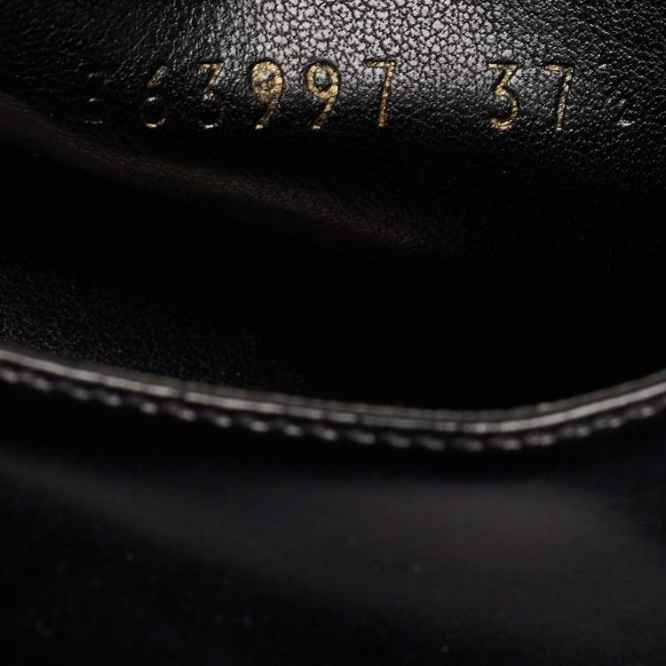 Pre Owned Stella McCartney Black Faux Leather Elyse Derby Sneakers Size 37.5