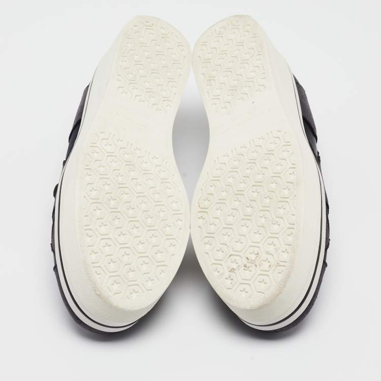 Pre Owned Stella McCartney Metallic Faux Leather Elyse Star  Slip On Sneakers Size 41