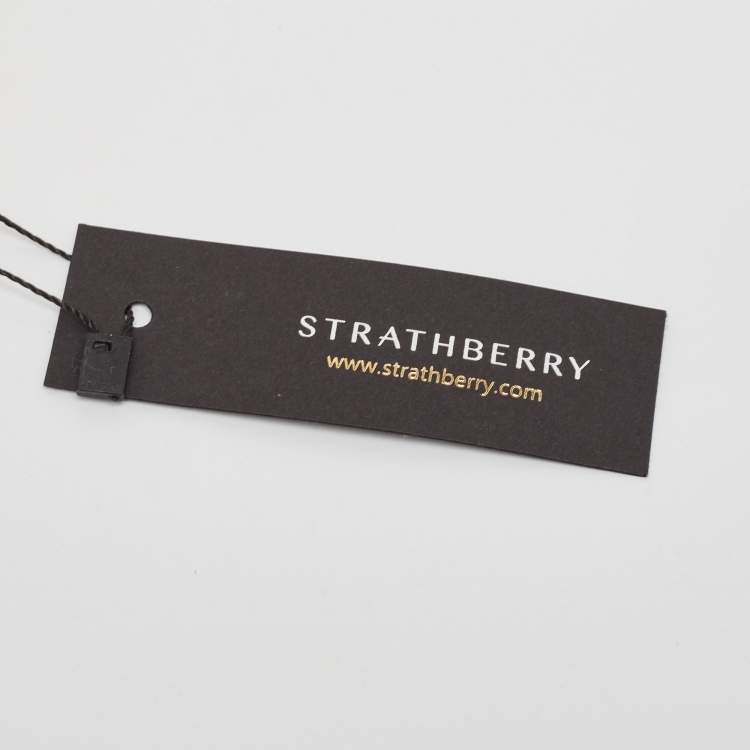 Pre Owned Strathberry Beige Leather East/West Chain Shoulder Bag