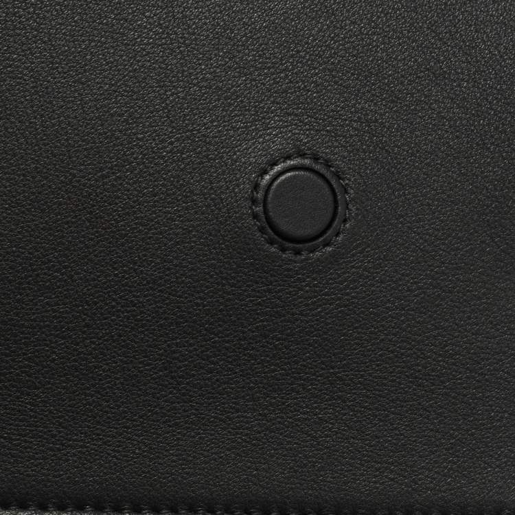 Pre Owned Strathberry Black Leather Mini Crescent Shoulder Bag