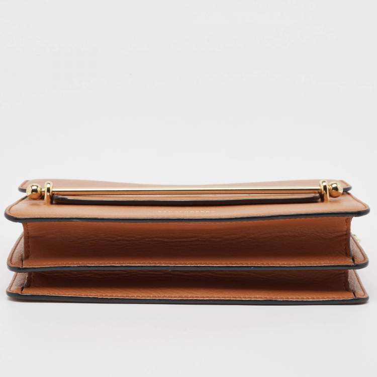 Pre Owned Strathberry Brown Leather East/West Chain Shoulder Bag