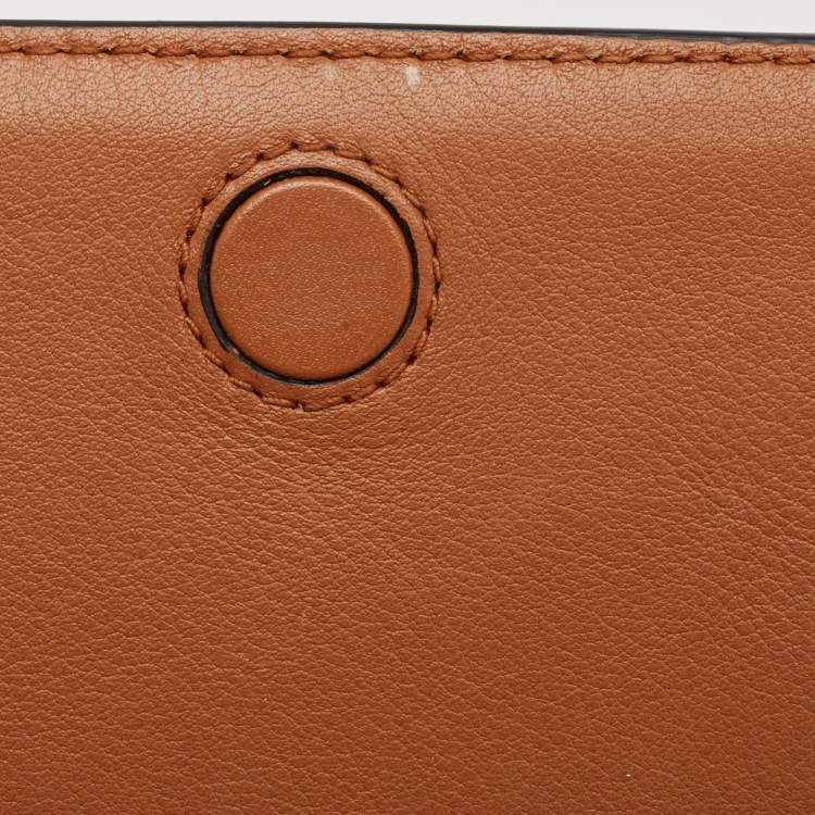 Pre Owned Strathberry Brown Leather East/West Chain Shoulder Bag