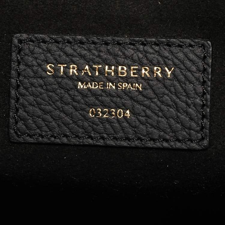 Pre Owned Strathberry Black Leather Tote