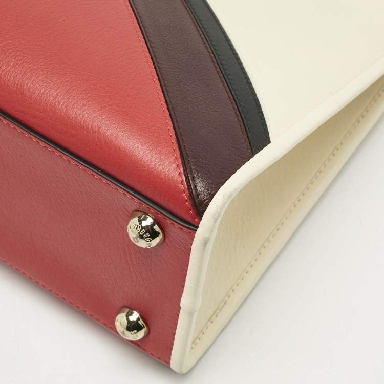 Pre Owned Strathberry Multicolor Leather Midi Tote
