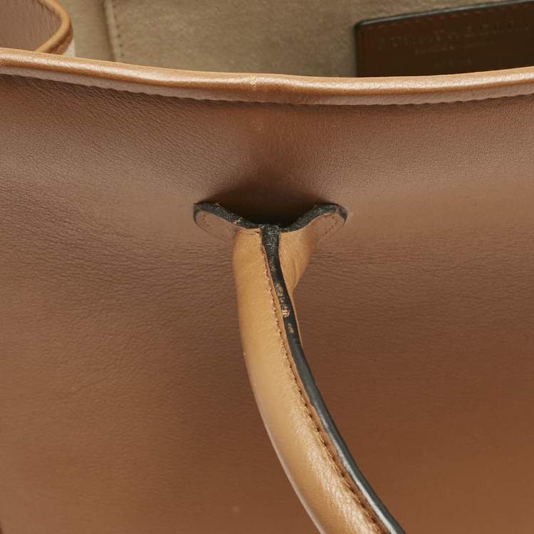 Pre Owned Strathberry Brown Leather Midi Tote