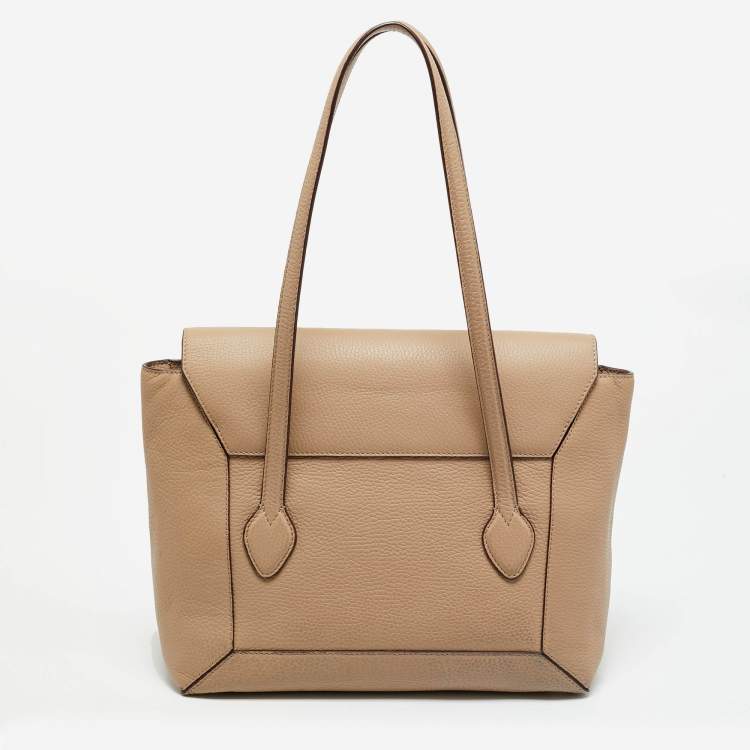 Pre Owned Strathberry Mosaic Beige Leather Tote