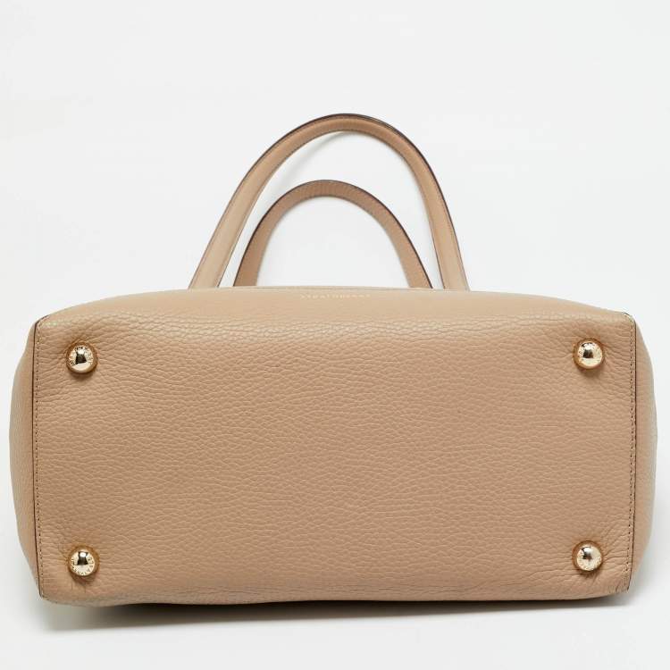 Pre Owned Strathberry Mosaic Beige Leather Tote