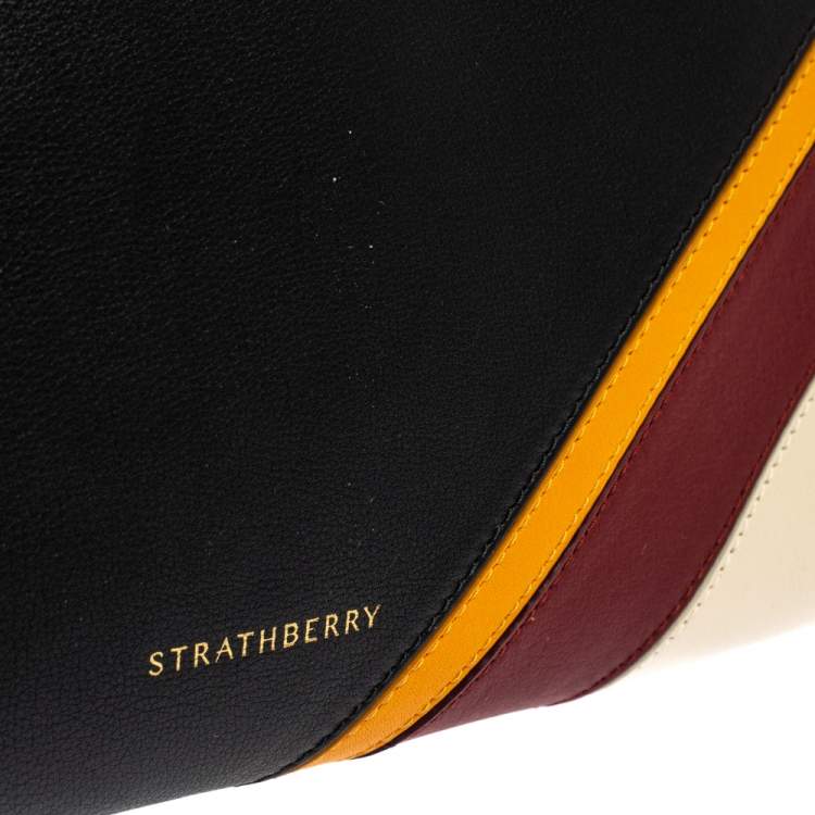 Pre Owned Strathberry Multicolor Leather Midi Tote