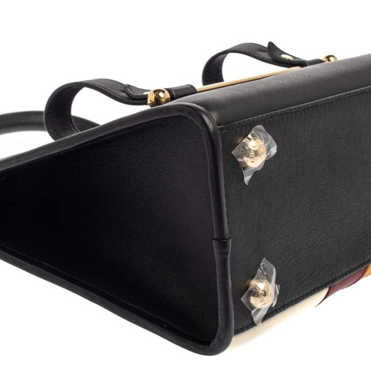 Pre Owned Strathberry Multicolor Leather Midi Tote