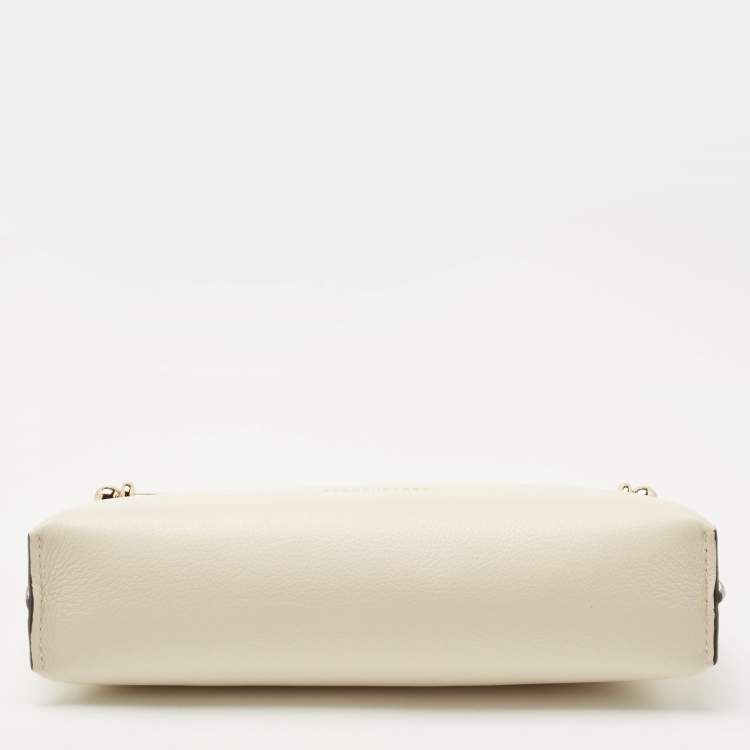 Pre Owned Strathberry Off White/Orange Leather Stylist Crossbody Bag