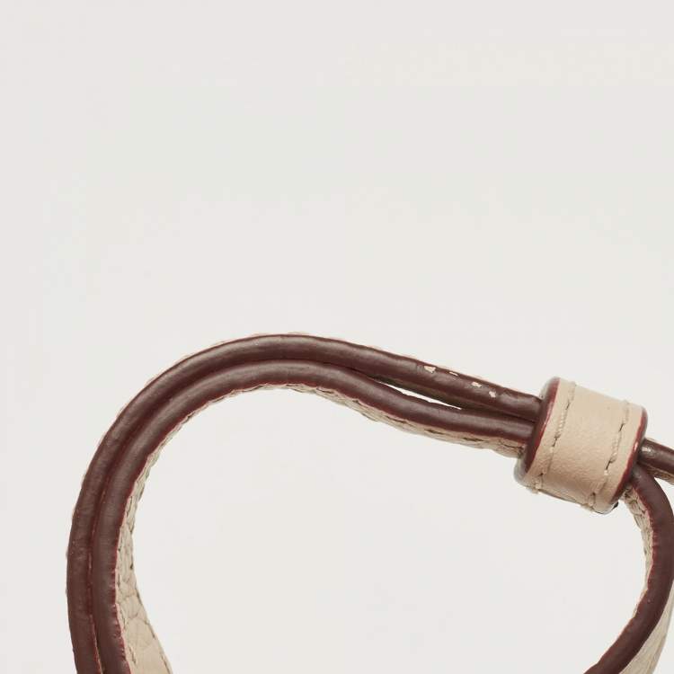 Pre Owned Strathberry Beige Leather Mini Lana Osette Bucket Bag
