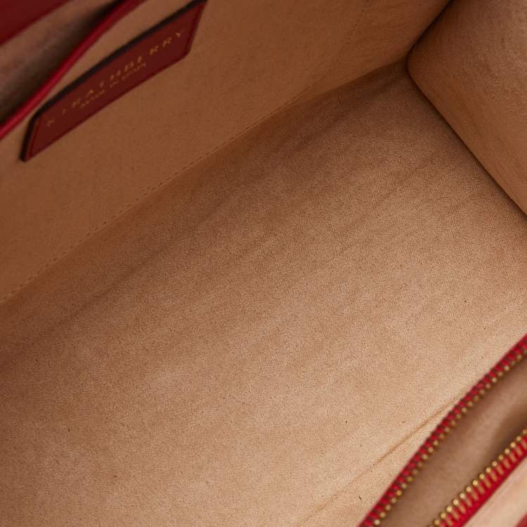 Pre Owned Strathberry Red Leather Midi Tote