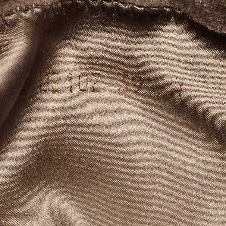 Pre Owned Stuart Weitzman Grey Suede Knee Length Boots Size 39