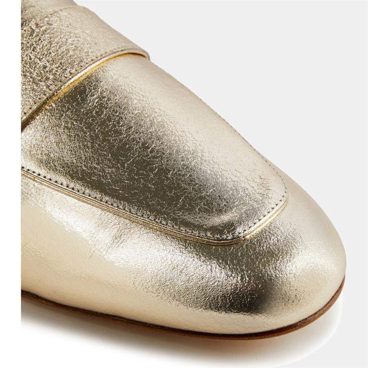 Pre Owned Stuart Weitzman Leather Flat Mules Size 37.5