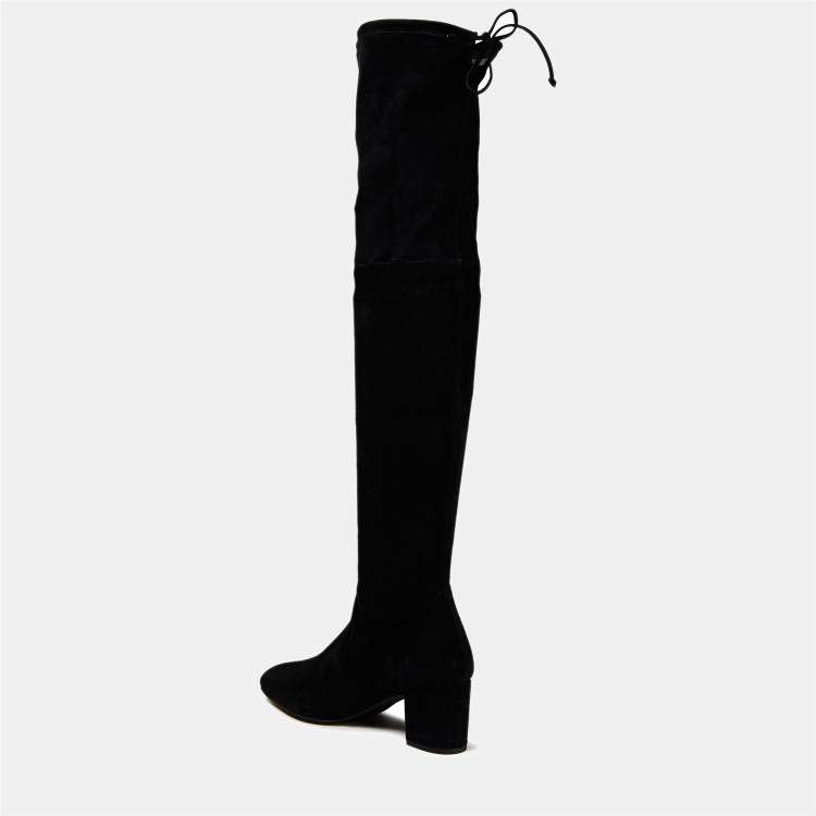 Pre Owned Stuart Weitzman Suede Over the Knee Boots Size 39.5
