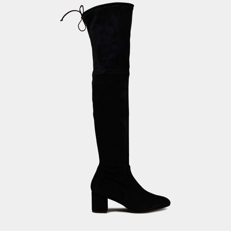 Pre Owned Stuart Weitzman Suede Over the Knee Boots Size 39.5
