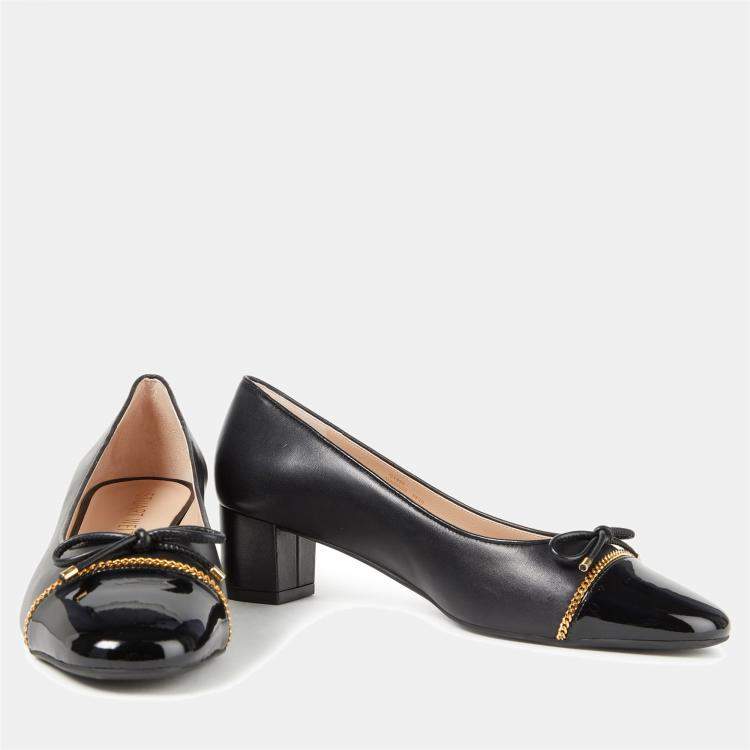 Pre Owned Stuart Weitzman Leather Mid Heel Pumps 36