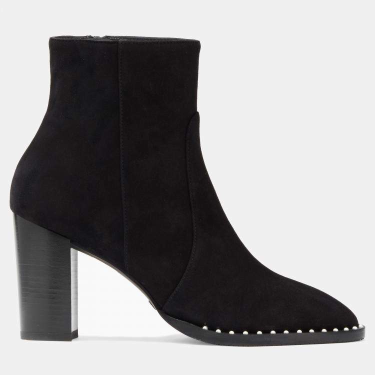 Pre Owned Stuart Weitzman Suede Ankle Boots Size 37.5