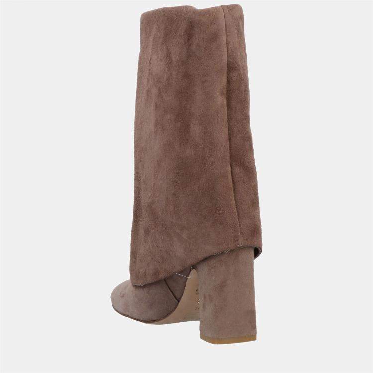 Pre Owned Stuart Weitzman Suede Mid Calf Boots Size 36.5
