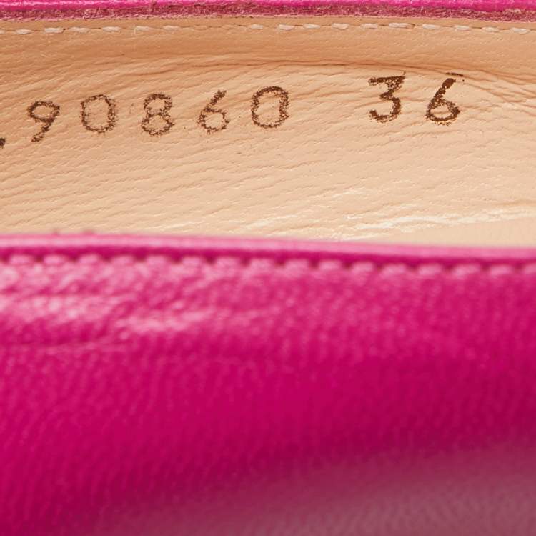 Pre Owned Stuart Weitzman Pink Leather Peep Toe Platform Pumps Size 36