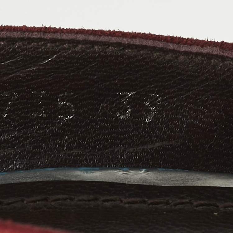 Pre Owned Stuart Weitzman Scarlet Red Suede Nouveau Pointed Toe Pumps Size 39