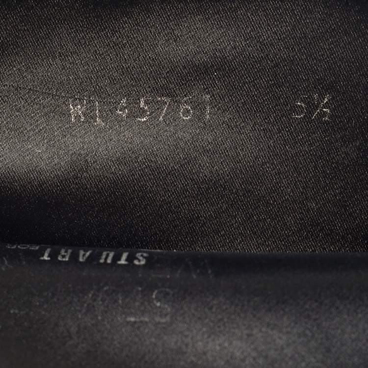 Pre Owned Stuart Weitzman Black Suede Lowland Over The Knee Boots Size 36