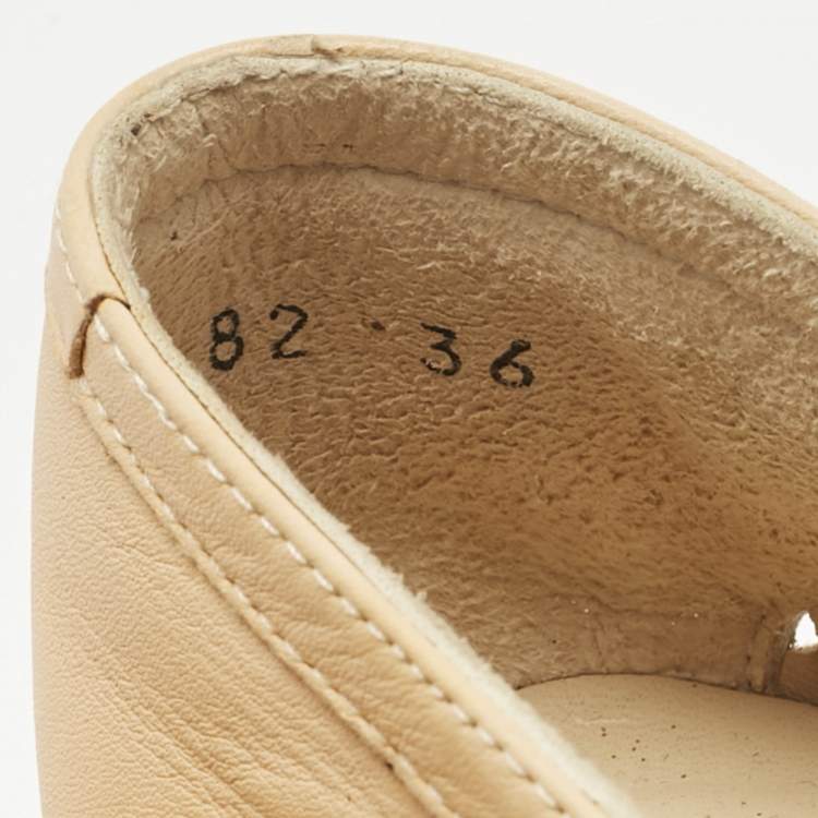 Pre Owned Stuart Weitzman Metallic Gold Leather Espadrille Flat Size 36