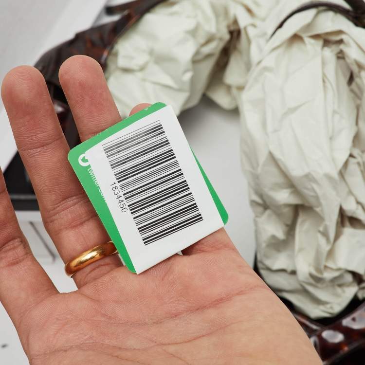 Pre Owned Stuart Weitzman Brown Tortoise Shell Patent Leather Slingback Platform Sandals Size 39.5