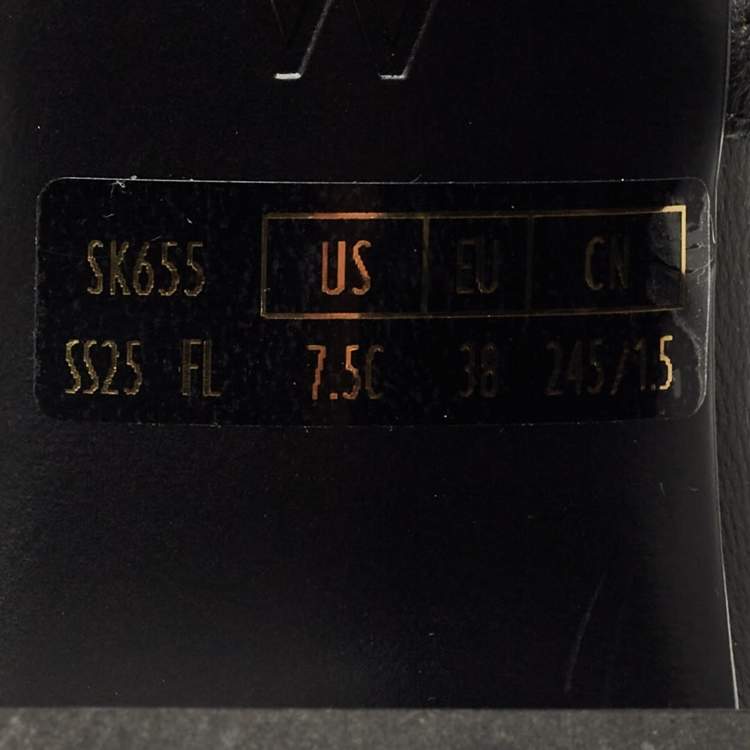 Pre Owned Stuart Weitzman Black Leather and Mesh Maeve Mary Jane Pumps Size 38